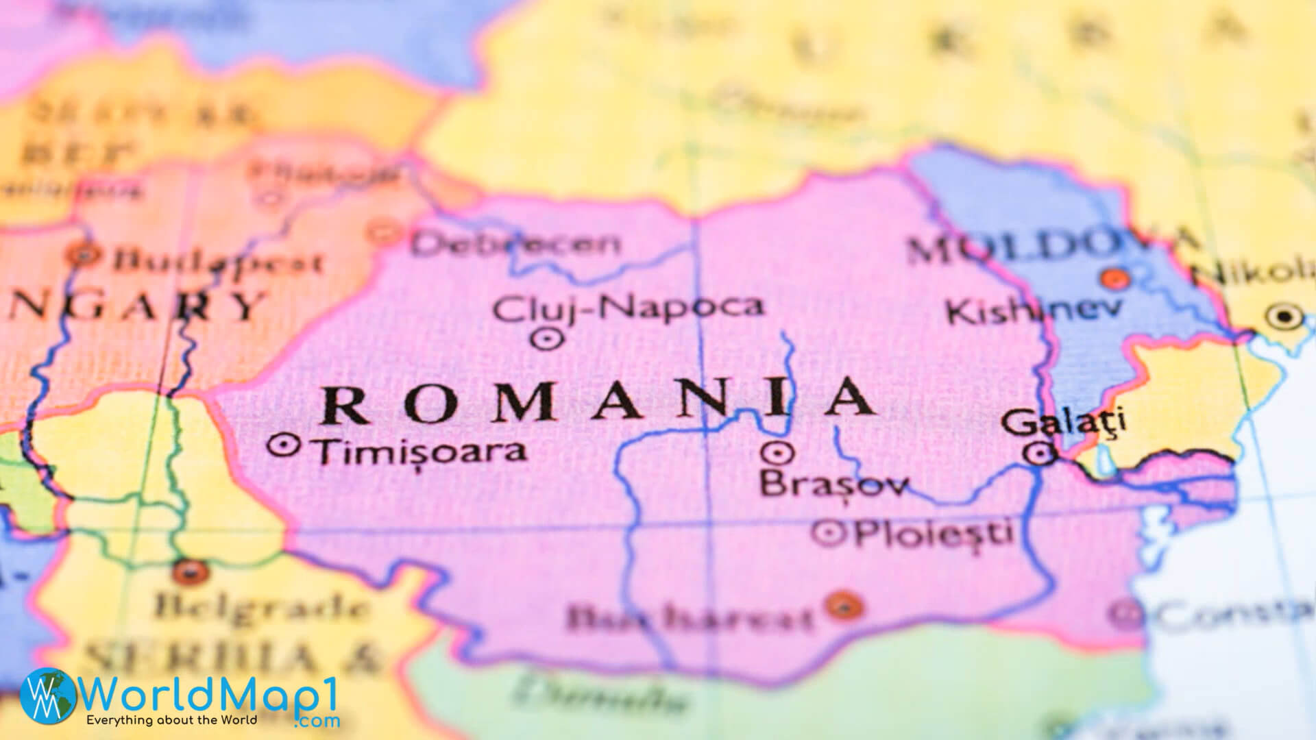 Romanya Haritası Transilvanya